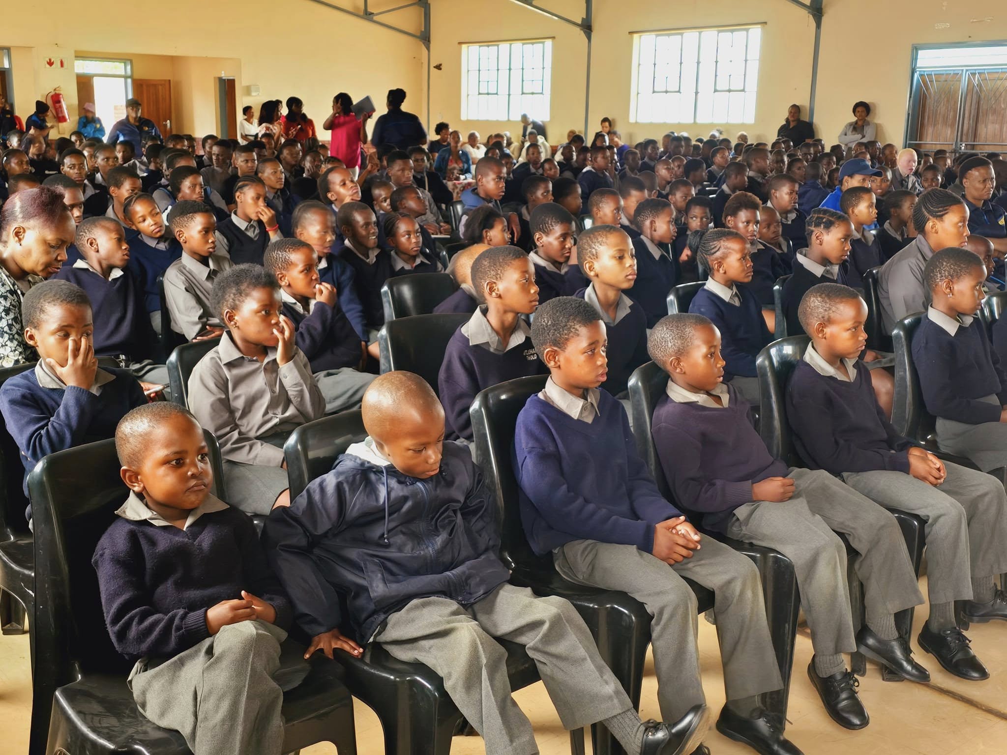Students learning at Thiboloha Special School